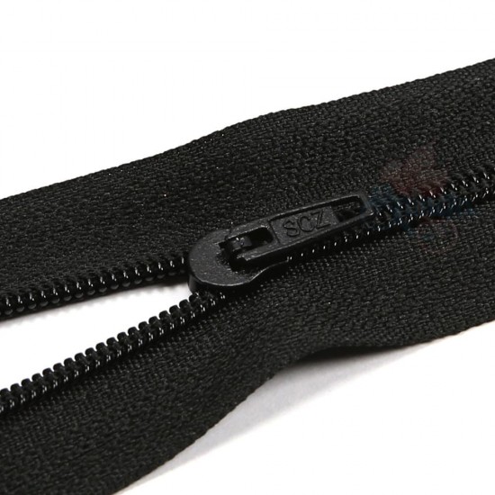 Normal Nylon Zip Black - #580 18cm 