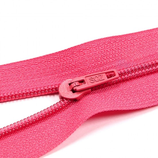 Normal Nylon Zip Crimson Pink - #517 41cm 