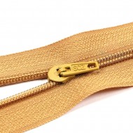 Normal Nylon Zip Gold Brown - #508 20cm 