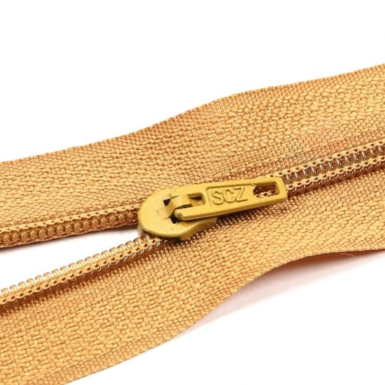 Normal Nylon Zip Gold Brown - #508 51cm 