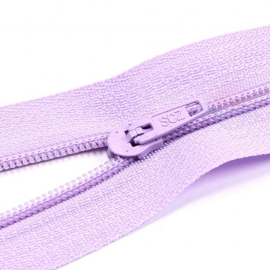 Normal Nylon Zip Light Purple - #553 25cm 