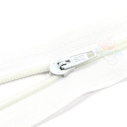 46cm Normal Nylon Zip White - #501