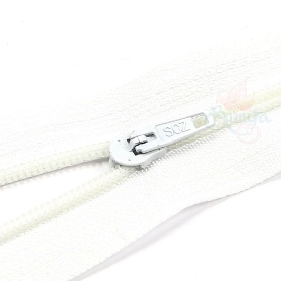 Normal Nylon Zip White - #501 15cm 